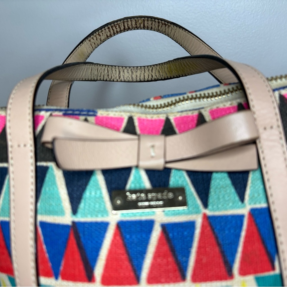 Kate Spade Colorful Geometric Pattern purse - Picture 5 of 9